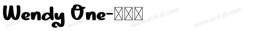 Wendy One字体转换